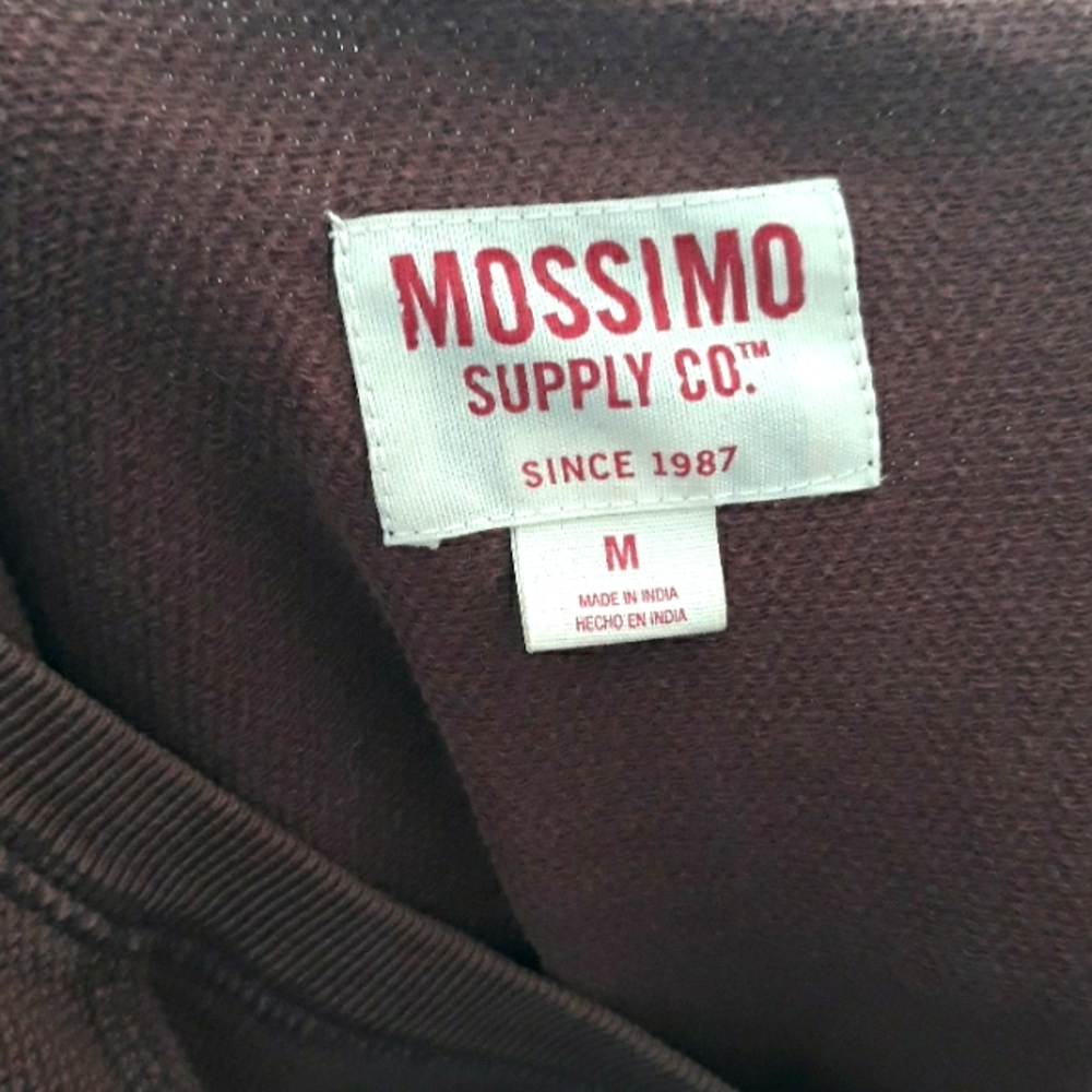 Mossimo Deep Red Or Rust Colored Cotton Sweatshir… - image 2
